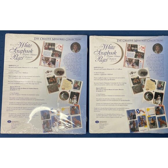Creative Memories Other - Creative Memories 8 1/2 X 11 Scrapbook Refill Pages 30 Sheets RCM-11S White OPEN
